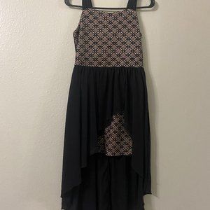 Girls black A-line dress.
